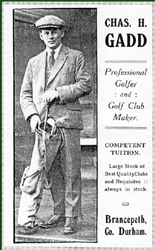 Chas H Gadd:  Professional Golfer & Golf Club Maker