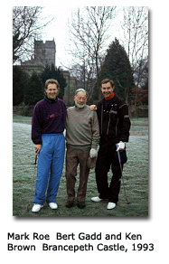 Mark Roe, Bert Gadd and Ken Brown at Brancepeth Castle 1993
