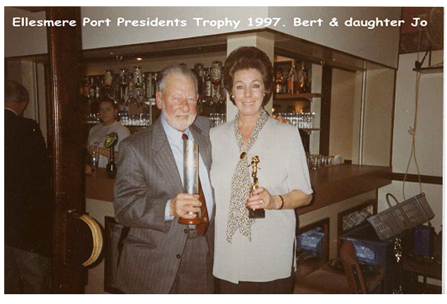 Ellesmere Port Presidents Trophy 1997.  Bert Gadd and daughter Jo