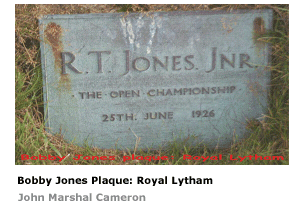 Bobby Jones Plaque:  Royal Lytham