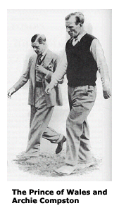 The Prince of Wales and Archie Compston